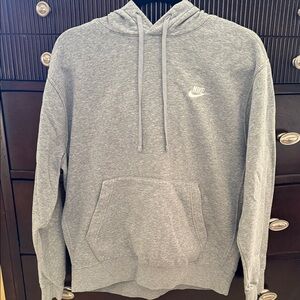 Nike Men's Heather Gray Hoodie - size Medium